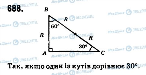 ГДЗ Геометрія 7 клас сторінка 688