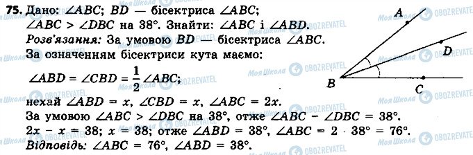 ГДЗ Геометрія 7 клас сторінка 75