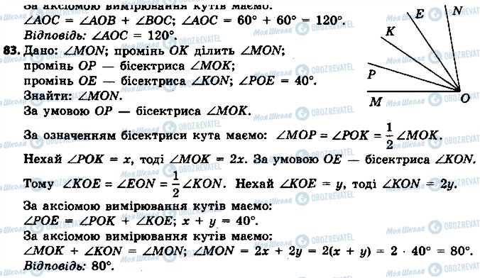 ГДЗ Геометрія 7 клас сторінка 83