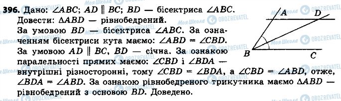 ГДЗ Геометрія 7 клас сторінка 396