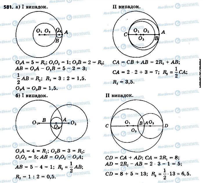 ГДЗ Геометрия 7 класс страница 581