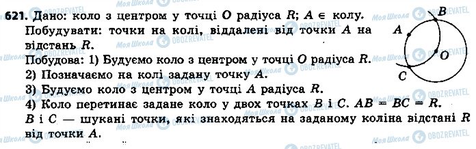 ГДЗ Геометрія 7 клас сторінка 621