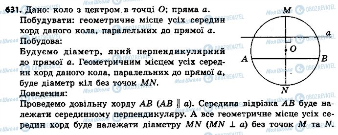 ГДЗ Геометрія 7 клас сторінка 631