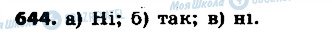 ГДЗ Геометрія 7 клас сторінка 644