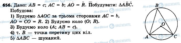 ГДЗ Геометрія 7 клас сторінка 656