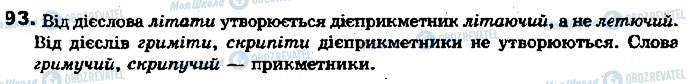 ГДЗ Українська мова 7 клас сторінка 93