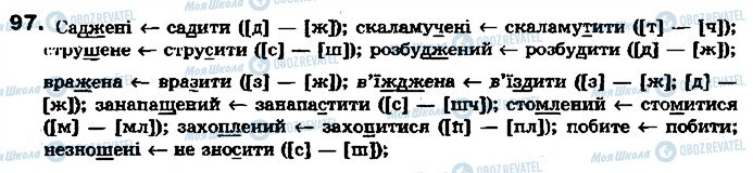 ГДЗ Українська мова 7 клас сторінка 97