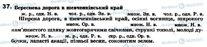 ГДЗ Українська мова 7 клас сторінка 37