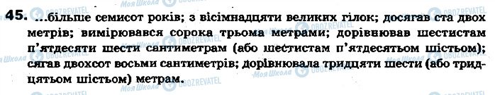 ГДЗ Українська мова 7 клас сторінка 45