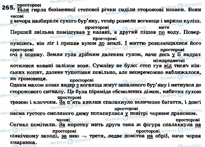 ГДЗ Українська мова 7 клас сторінка 265