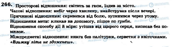 ГДЗ Укр мова 7 класс страница 266