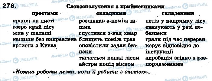 ГДЗ Українська мова 7 клас сторінка 278