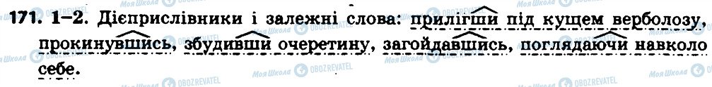 ГДЗ Українська мова 7 клас сторінка 171