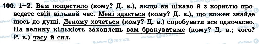 ГДЗ Українська мова 7 клас сторінка 100