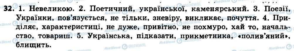 ГДЗ Укр мова 7 класс страница 32