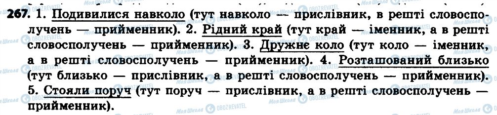 ГДЗ Українська мова 7 клас сторінка 267