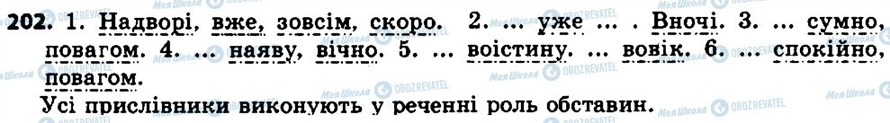 ГДЗ Українська мова 7 клас сторінка 202