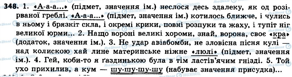 ГДЗ Українська мова 7 клас сторінка 348