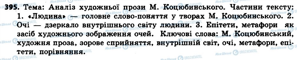 ГДЗ Українська мова 7 клас сторінка 395