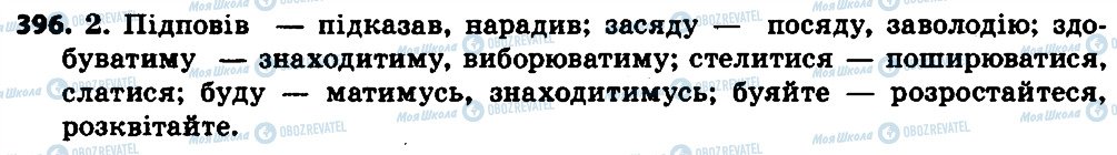 ГДЗ Українська мова 7 клас сторінка 396