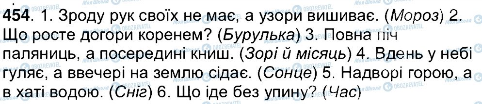 ГДЗ Українська мова 7 клас сторінка 454