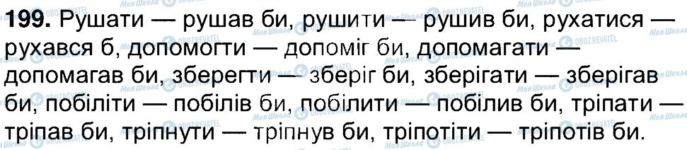 ГДЗ Українська мова 7 клас сторінка 199