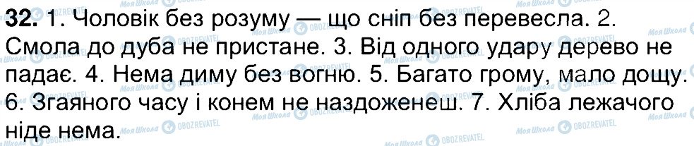 ГДЗ Українська мова 7 клас сторінка 32