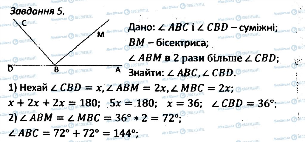 ГДЗ Геометрія 7 клас сторінка 5