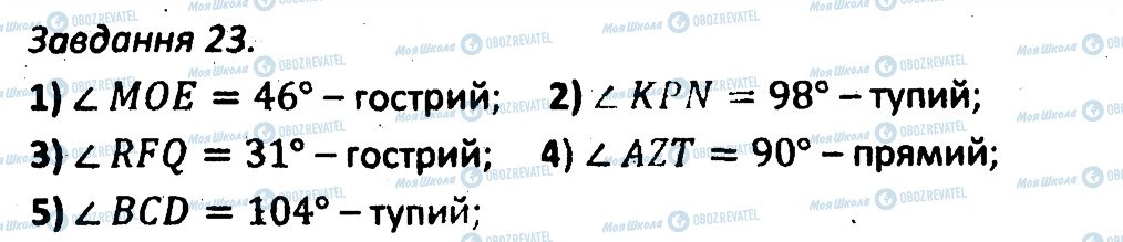 ГДЗ Геометрія 7 клас сторінка 23