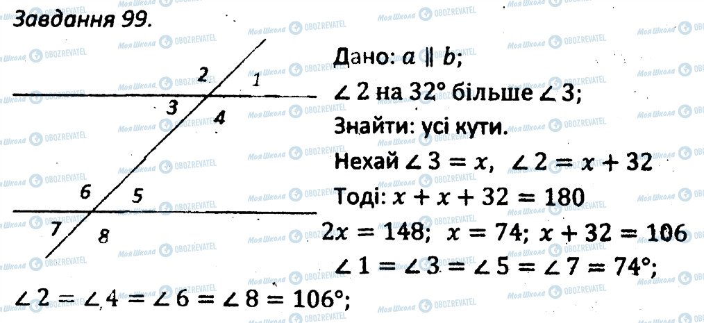 ГДЗ Геометрія 7 клас сторінка 99