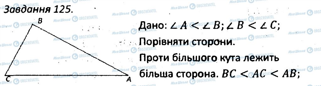 ГДЗ Геометрія 7 клас сторінка 125