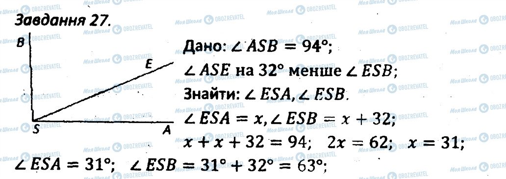 ГДЗ Геометрія 7 клас сторінка 27