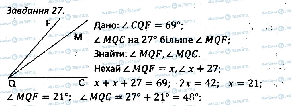 ГДЗ Геометрія 7 клас сторінка 27