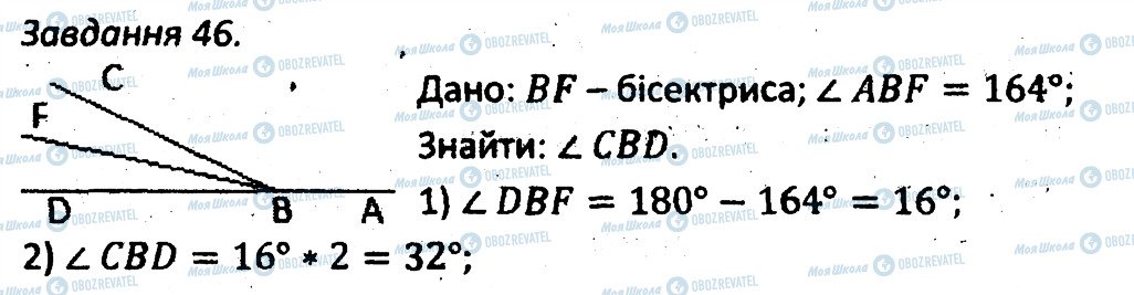 ГДЗ Геометрія 7 клас сторінка 46