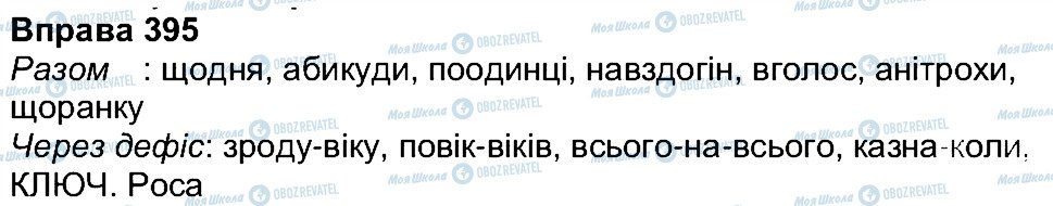 ГДЗ Українська мова 7 клас сторінка 395