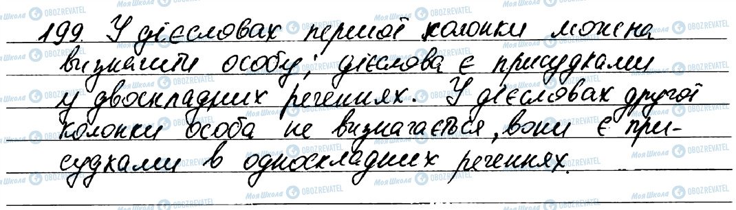 ГДЗ Українська мова 7 клас сторінка 199