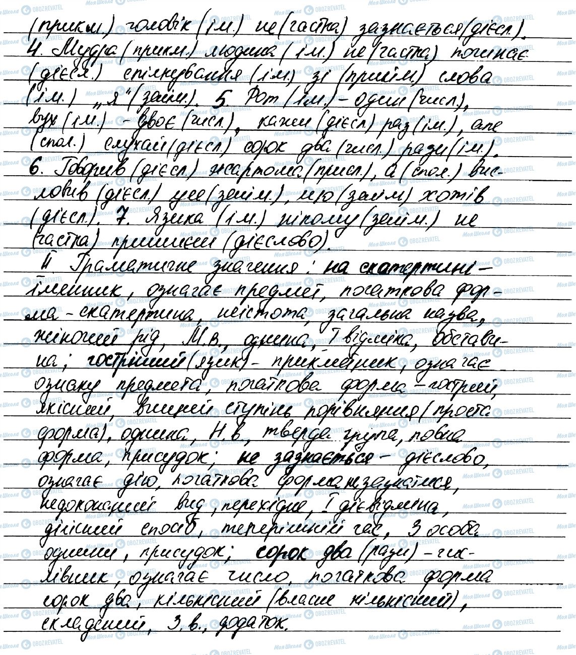 ГДЗ Укр мова 7 класс страница 56