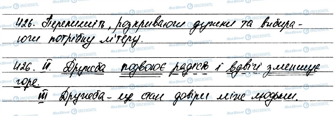 ГДЗ Українська мова 7 клас сторінка 426