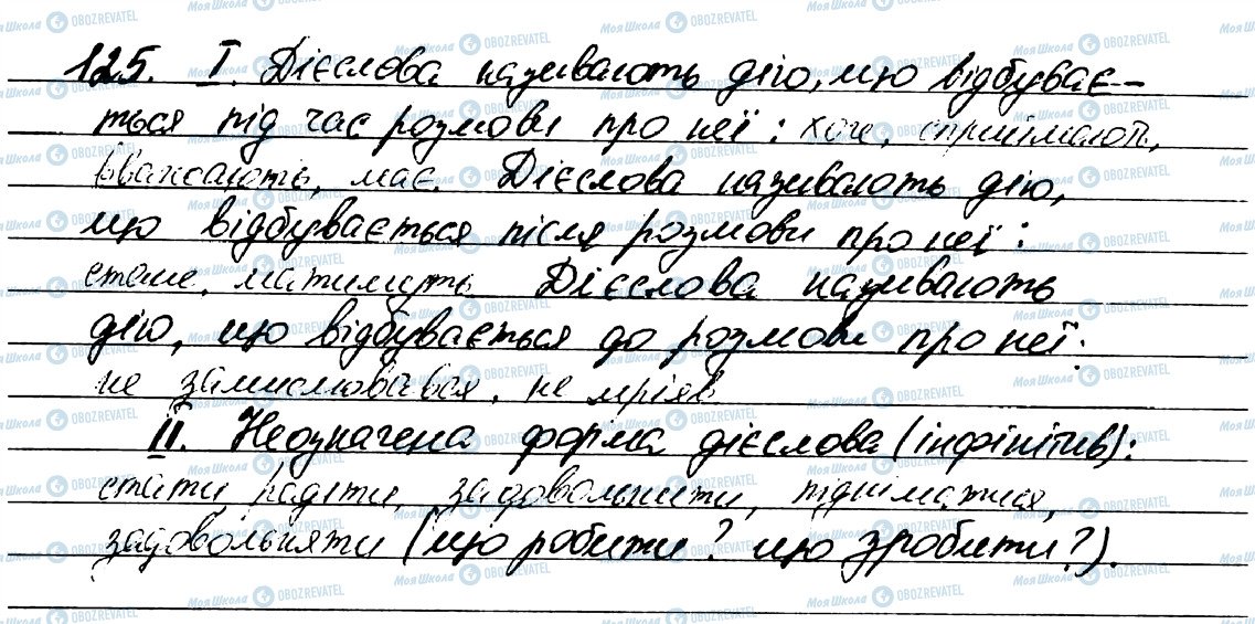 ГДЗ Українська мова 7 клас сторінка 125