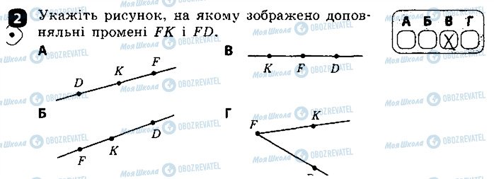 ГДЗ Геометрія 7 клас сторінка 2