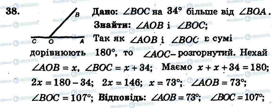 ГДЗ Геометрія 7 клас сторінка 38