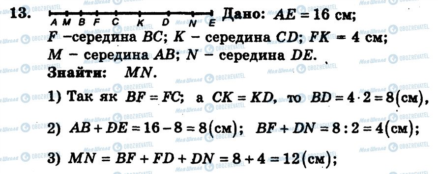 ГДЗ Геометрія 7 клас сторінка 13