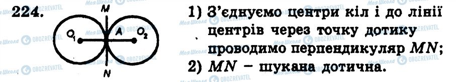 ГДЗ Геометрія 7 клас сторінка 224