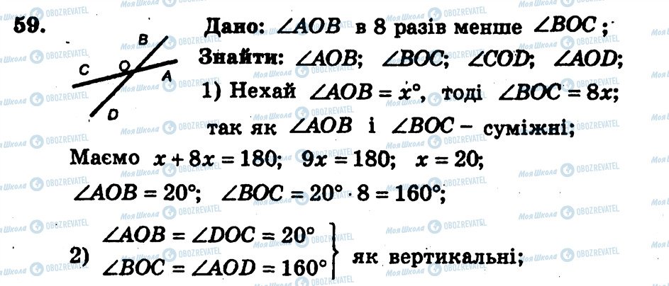 ГДЗ Геометрія 7 клас сторінка 59