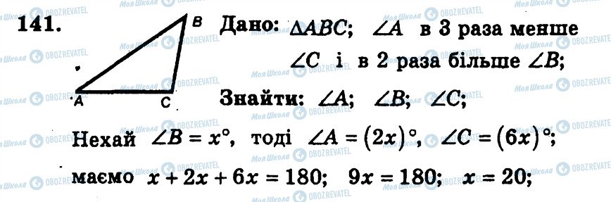 ГДЗ Геометрія 7 клас сторінка 141