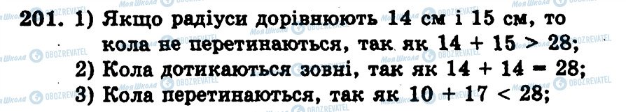 ГДЗ Геометрія 7 клас сторінка 201