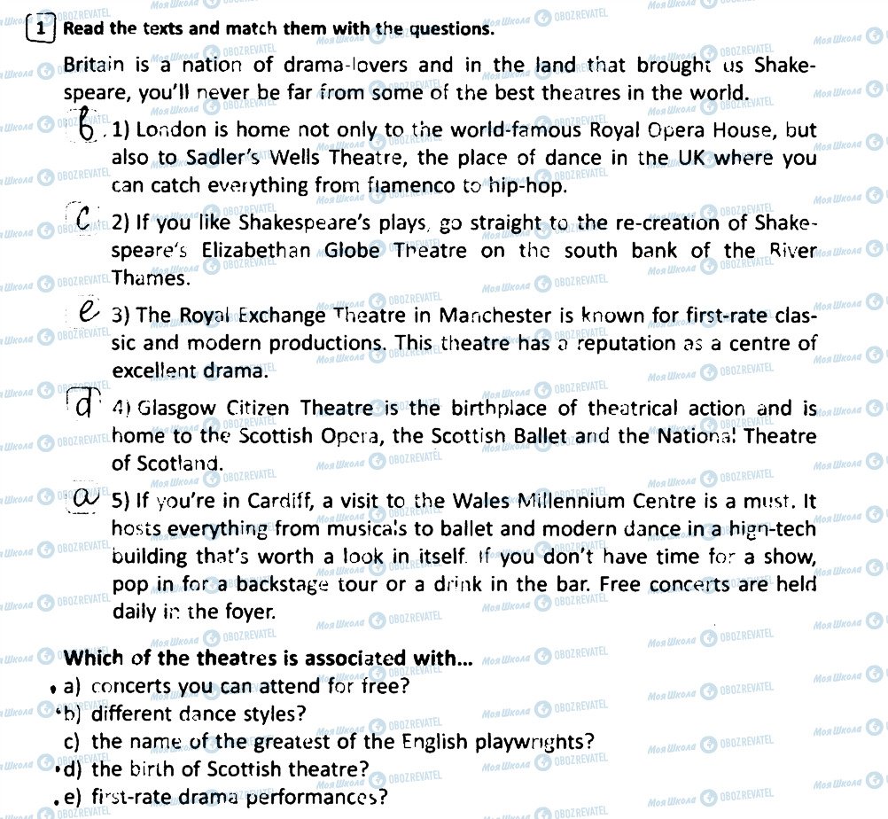 ГДЗ Английский язык 7 класс страница 1