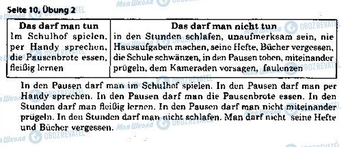 ГДЗ Немецкий язык 7 класс страница ст10впр2