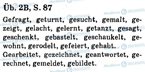 ГДЗ Німецька мова 7 клас сторінка ст87впр2