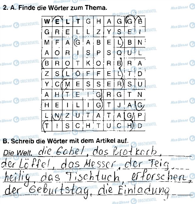 ГДЗ Немецкий язык 7 класс страница Сторінка28